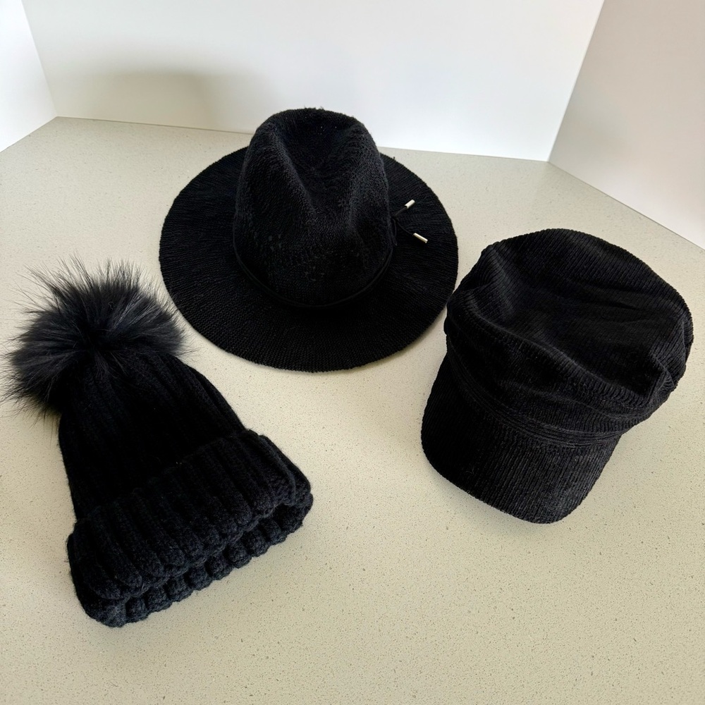 Three Black Hats